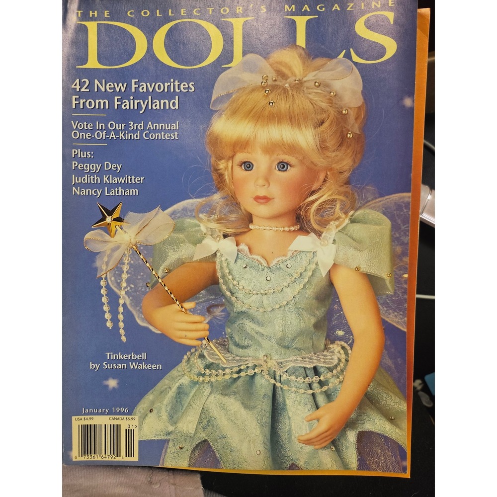 Dolls The Collector's Magazine January 1996 Tinkerbell Susan Wakeen Vintage
